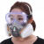 OEMG防毒面具6200防尘口罩喷漆专用化工气体防护全面罩工业粉尘活性炭 6200[7件套]+防护眼镜