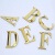 竹特  立体英文字母  70*45*8mm 古铜色 字母（C） 立体门牌号码字母门牌楼层号提示标志牌 企业定制