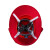 星工（XINGGONG）遮阳帽 建筑工地工程施工安全帽防晒套板大帽檐透气防晒帽 红色