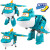 奥迪双钻超级飞侠儿童玩具大变形机器人超级装备男女孩发光发声玩具礼物 760237大版三变形机器人大壮