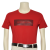 GODSON高驰男装夏季薄款透气圆领logo印花T恤日常休闲舒适半袖短袖上衣 红色 XL(175/88A)