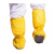 LISM耐酸碱鞋套防护鞋套防耐酸碱防滑防水PVC靴套危化品防化液体 R45-黄色(10双) 均码
