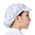 海斯迪克 防静电帽子 鸭舌帽 无尘帽 圆帽 透气防静电服配套工作帽HKsq-446 白色(大工帽)