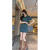 GVZY连衣裙夏天女2024年新款性感小个子港味修身性感连衣裙女夏天新款 蓝色连衣裙 （送腰带） S 建议90-105斤