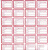 适用图书分类标签河北省中小学图书标签彩色书标图书馆色标图 通用红色(一张32贴