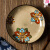 悠瓷（youcci） 中式陶瓷深盘加深个性家用菜盘圆形盘子创意中国风手绘餐具 8英寸圆盘-夏花