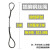 尚留鑫 插编钢丝绳双扣纯手工编织起重吊装吊索具钢丝绳 直径18mm3米长
