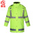 者也 ZYNW220216-5加厚反光雨衣 荧光绿黑丝棉上衣3XL码