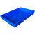 胶盘长方形塑料周转箱方盘浅盘盒子托盘鸽子洗澡盆养殖收纳盘加厚 6号塑料盘蓝色(440x285x50mm)