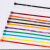 Homeglen 尼龙扎带彩色束线带5*200宽4.8mm扎带捆扎带 紫罗兰（100条/包）10包装