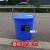 定制适用大号垃圾桶户外塑料酒店餐厨工业商用圆形带盖大容量收纳水桶 22型+盖(蓝色红色随机发)
