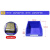 深瑞特 零件盒收纳盒；A6（500*350*200mm）蓝色 单位：个