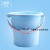 塑料水桶手提加厚洗衣桶多功能储水桶圆形桶宿舍洗衣桶装水桶 24L北欧蓝