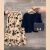 贝吉棋夏季韩系套装轻奢女神范盐甜系穿搭水墨印花半身裙两 黑色上衣 单件 2XL 建议125-135斤