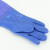 雨林军 防水手套 PVC加长加绒手套 加厚防滑清洁手套 劳保手套 单位：套 蓝色1双 