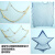 皇江山渔网照片墙 地中海洋风渔网墙面装饰挂件ins网格照片墙幼儿园楼梯 1米X2米蓝色空网