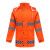 谋福 140橙色雨衣套装 分体环卫雨衣安全警示养护工作者制服 175