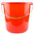 福昀  红色手提塑料水桶 加厚洗车桶储水桶清洁塑料胶水桶    308mm*285mm  单位：个