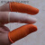 定制适用指套100个麻点颗粒防滑橙色白色乳胶橡胶耐磨加厚劳保工 橙色M中号(100个)