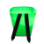 大塑胶背篓背篼彩色塑料背框装水桶非竹编收纳框舞蹈道具 绿色全新料方背篓