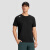 DESCENTE迪桑特运动健身系列男士短袖针织衫夏季新品 BK-BLACK XL (180/100A)