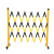 美克杰玻璃钢伸缩围栏电力安全护栏施工围栏可移动警戒围挡防护栏隔离栏 黑黄色 高1.2米*长2米  【国标加厚】