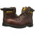 CAT男士皮靴 经典钢头工装靴2nd Shift Steel Toe Black Full Grain Tan 7 D - Medium