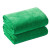 兰诗（LAUTEE）加厚超细纤维毛巾劳保广告定制毛巾超强吸水巾 绿色30*70cm