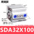 亚德客型薄型小型气缸SDA32*5X10/20/30/40/50/60/75/80/100/15 SDA32-100高端款