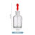 玻璃滴瓶实验室3060125ml附胶帽红皮头红胶头白色棕色玻璃点滴瓶胶头滴管英式刻度滴瓶 普料透明60ML/一箱200个