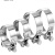 费塔 不锈钢强力卡箍管夹149mm-161mm(304全钢)   1个（10个起拍）