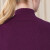 VOA纯山羊绒7针26支两股高领插肩长袖镂空针织卷边口袋直筒羊绒衫 RB18 葡萄紫(36) 160/M