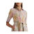 拉夫劳伦（Ralph Lauren） 小马标618编辑精选女士小号花朵绑带亚麻衬衫式连衣裙 Cream Multi 2