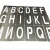 亨仕臣 不锈钢空心字模定制0-9数字、A-Z字母，字高10CM（实物为准）*1套