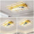 蓝彩和旗舰照明客厅大灯 大厅灯2024新款新中式铝材吸顶灯中国风客厅餐 (长方形)100*60CM-238瓦