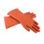 丽都依臣 压12KV绝缘手套平板 电力防护 电工劳保橡胶手套 红棕色 均码