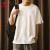 乔丹短袖t恤男夏季新款宽松黑白色运动休闲速干透气T恤半袖跑步打底衫 1217白色 XL