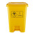 加厚脚踏垃圾桶 小区实验室废物回收箱结实耐用污物桶 黄色20L垃 灰色60L脚踏式
