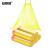 安赛瑞 抽绳垃圾袋 自动收口垃圾分类袋 手提式一次性 黄色 45×50cm 10卷装 700911