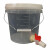 适用加厚塑料透明刻度桶计量储水洗手桶带水放水阀门开关盖 10L透明刻度桶+红色开关出B