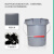 超宝加水带刻度桶10L设备加水桶14升方口长嘴塑料提水桶 方形14L大号加水桶灰色1个
