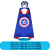 西克里万圣节儿童英雄披风男女孩cosplay演出服超人蜘蛛侠队长披肩斗篷 钢铁披风+眼罩 M码：(120-140cm)