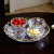 点特金边客厅水果盘欧式创意简约家用客厅茶几水果盘玻璃盘大号水果盆托盘水杯托盘糖干果盘零食盘小水果碟 果盘+小碗4只