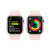 苹果（Apple）watch苹果手表S9 iWatch s9电话智能运动手表 男女通用款 【S9】亮粉色 标配 41毫米 GPS款 铝金属 S/M