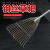 靓丽加（Lianglijia） 铁杷草耙子 黄16齿草耙+1.2米钢管柄  园林长柄扇形草耙子