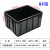 防静电塑料周转箱子黑色周转箱黑色ESD电子物料胶框胶箱厂 大面包箱705*450*180mm