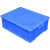 塑料周转箱带盖加厚长方形胶箱框筐胶框收集箱收纳箱零件盒物流箱 CS5号胶箱蓝色无盖 中号