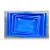 NOSAPC 塑料盒子长方形塑料浅盘400*330*60蓝色 单位：个