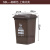 户外垃圾桶大号容量工业分类厨余室外带盖商用大型环卫箱干湿挂车工业品 zx50L加厚：咖啡 湿垃圾