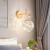 米光惠佳轻奢鹿角床头壁灯卧室客厅背景墙创意浪漫温馨简约北欧楼 金色-干邑满天星-暖光